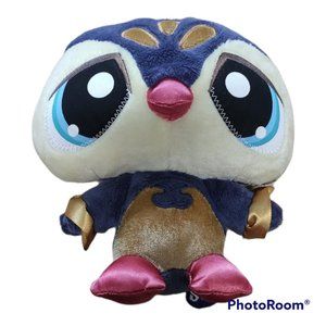 Littlest Pet Shop Sassiest Penguin Plush 8” Stuffed Animal Toy Purple Hasbro